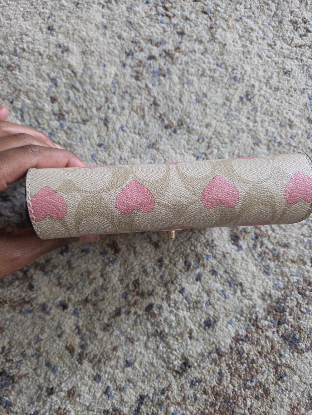 Coach Heart-Print Sunglasses Case - Picture 4 of 9